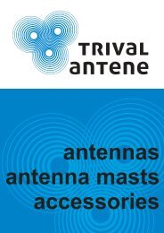CATALOGUE of all antennas, masts and accessories - Trival Antene