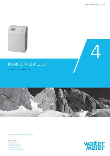 Pompes Ã  chaleur air-eau OERTLI