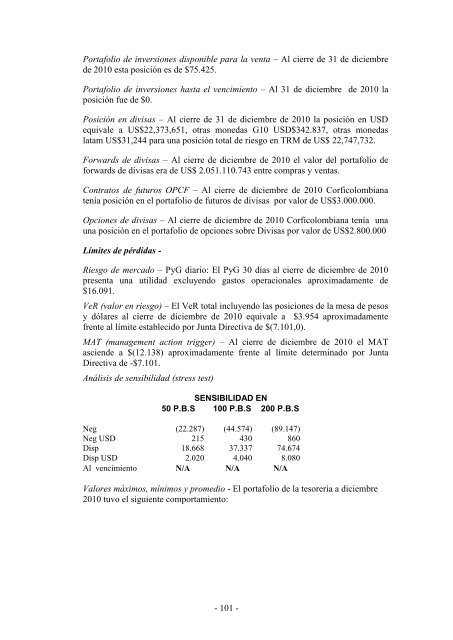 dictamen del revisor fiscal sobre los estados ... - Corficolombiana