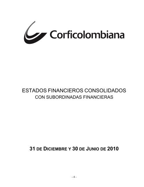 dictamen del revisor fiscal sobre los estados ... - Corficolombiana