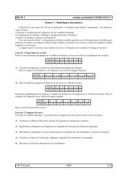 RICM 1 module probabilitÃ© EXERCICES 1 SÃ©ance 1 : Statistiques ...