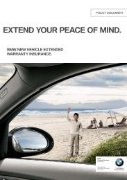 BMW New Vehicle Extended Warranty Insurance