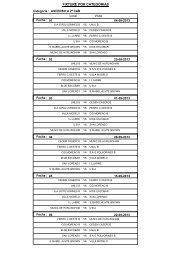 Fixture - Femebal