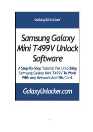 Samsung Galaxy Mini T499V Unlock Software - GalaxyUnlocker