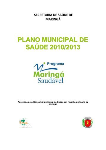PLANO MUNICIPAL DE SAÃDE 2010 2013 - MaringÃ¡