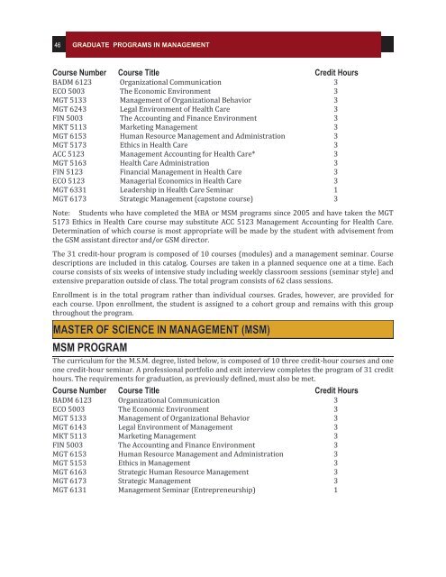 2012-2013 SNU Graduate Academic Catalog - Southern Nazarene ...