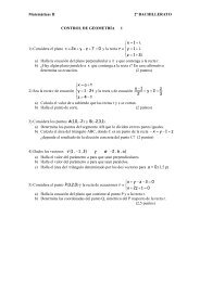 Matemáticas II 2º BACHILLERATO CONTROL DE GEOMETRÍA 1 1 ...