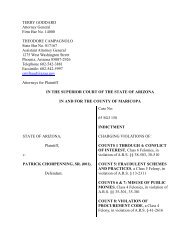 Indictment - Arizona Attorney General