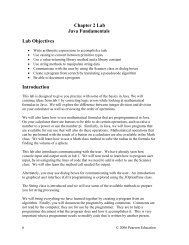 Chapter 2 Lab Java Fundamentals Lab Objectives Introduction