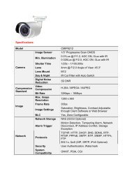 Specifications: Model CMIP8212 Camera Image ... - CCTV Direct