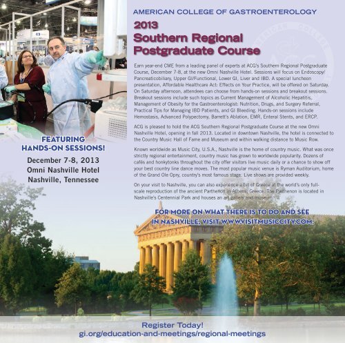 ACG Southern Regional Postgraduate Course