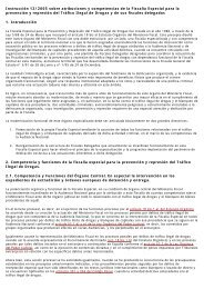 Instrucción 12/2005 sobre atribuciones y competencias de la ...