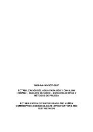 NMX-AA-140-SCFI-2007 POTABILIZACIÓN DEL AGUA ... - CONAGUA