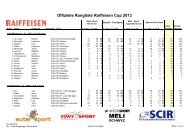 Offizielle Rangliste Raiffeisen Cup 2013 - SC Ibergeregg/Rickenbach