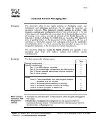 Guidance Note on Packaging Inks - Xeikon