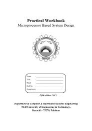 Microprocessor Based System Design - NED University