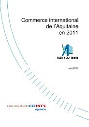 Commerce international de l'Aquitaine en 2011 - Aquitaine Export