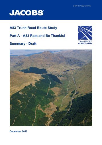 A83 Trunk Road Route Study Part A - A83 Rest and Be Thankful ...