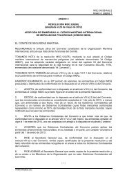 adopción de enmiendas al código máritimo internacional de ...
