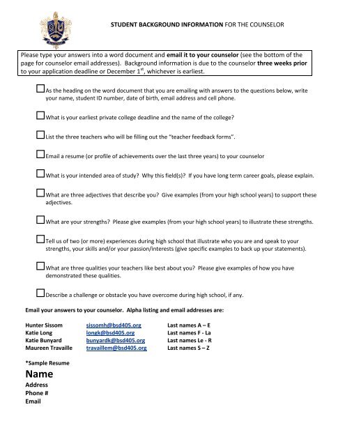 Teacher Feedback Forms - Bellevue School District