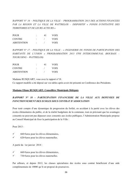 Télécharger le fichier Procès-verbal du 29 mars ... - Ville de Wattrelos