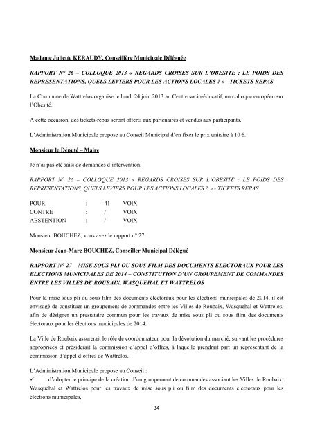 Télécharger le fichier Procès-verbal du 29 mars ... - Ville de Wattrelos