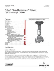 Fisher ES and EAS easyâe Valves CL125 through CL600