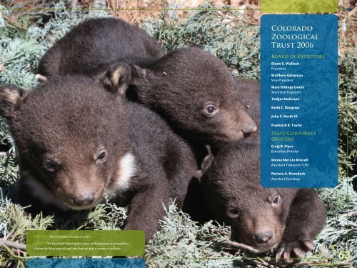 ANNUAL REPORT 2006 - Denver Zoo