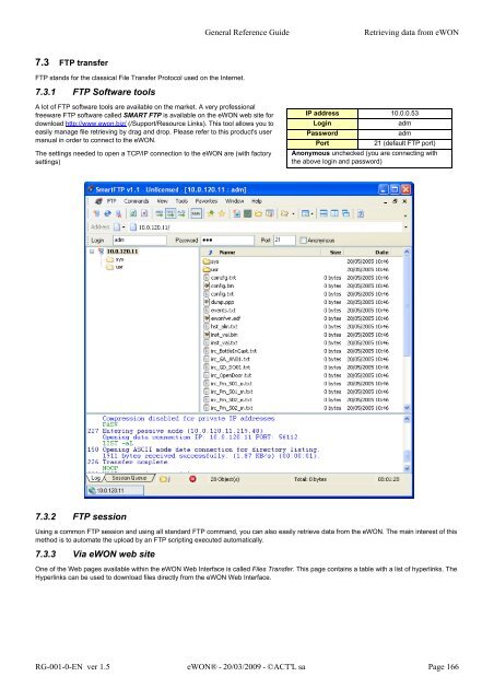 eWON General Reference Guide - Esco Drives & Automation