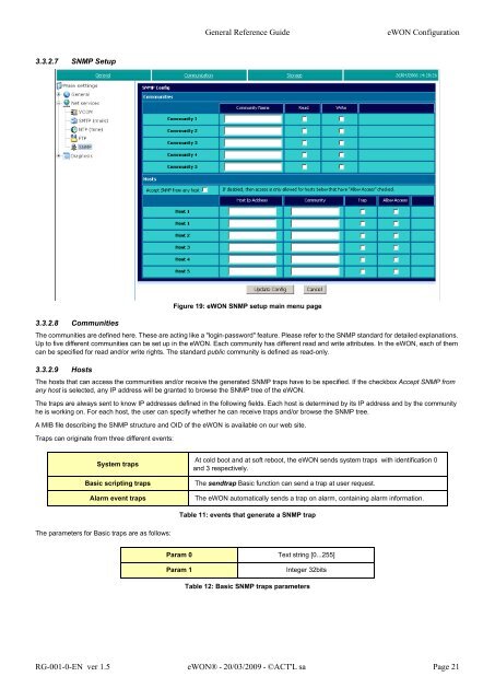 eWON General Reference Guide - Esco Drives & Automation