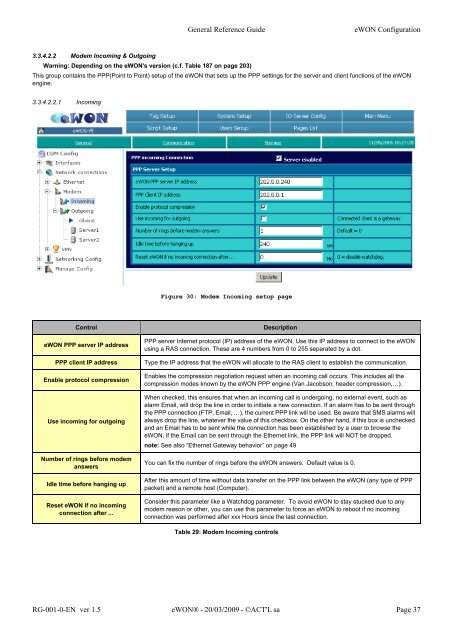 eWON General Reference Guide - Esco Drives & Automation