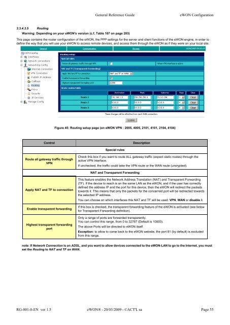 eWON General Reference Guide - Esco Drives & Automation