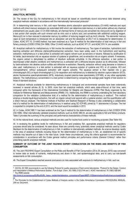 Agenda Item 16 CX/CF 13/7/16 February 2013 JOINT FAO ... - FAO.org