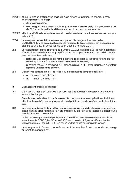 contrat uniforme d'utilisation des wagons cuu - Trenitalia