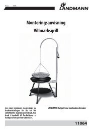 Monteringsanvisning Villmarksgrill - Landmann Norge AS
