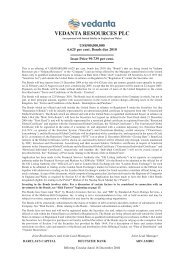 Bond Offering Circular December 2004 - Vedanta Resources