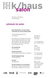 schmuck im salon - Irene Suchy
