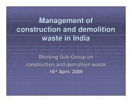 Management of construction and demolition waste in India - Delhi