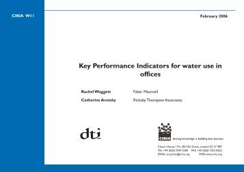 Key Performance Indicators for Water Use in Offices (pdf)