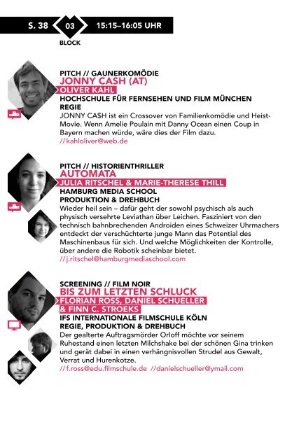 Das Programm 2012 - Verbund deutscher Filmhochschulstudenten eV