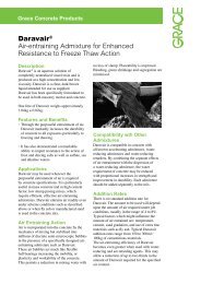 DaravairÂ® Air-entraining Admixture for Enhanced Resistance to ...