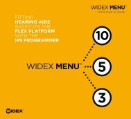 Fitting MENU with the iP5 programmer - Widex for professionals