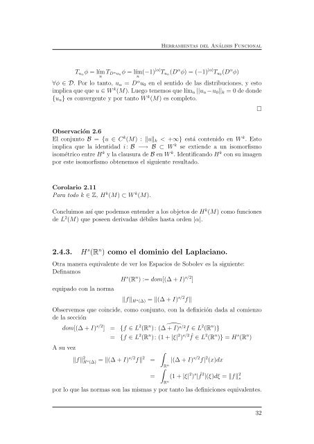 El Laplaciano en Variedades Riemannianas - Centro de MatemÃ¡tica