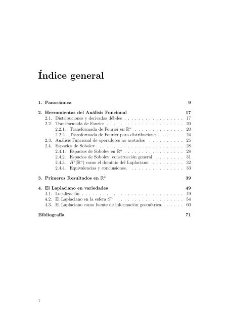 El Laplaciano en Variedades Riemannianas - Centro de MatemÃ¡tica