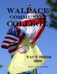 2008 Fact Book - Wallace Community College