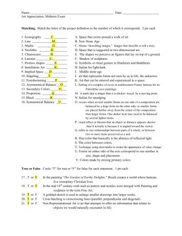 art appreciation midterm exam version 4 with answers.pdf