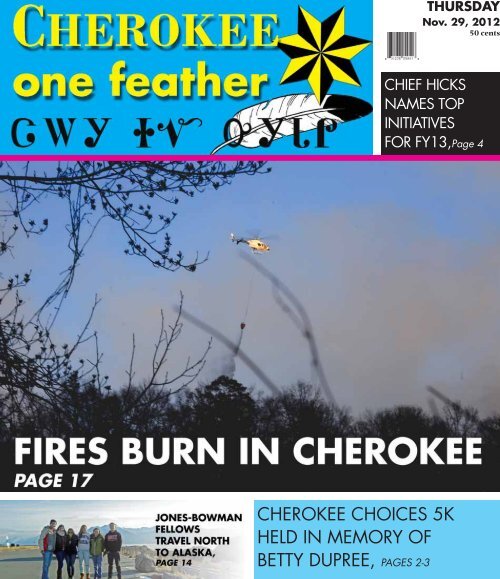 Nov. 29, 2012 - The Cherokee One Feather