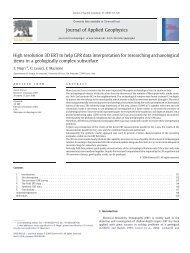 High resolution 3D ERT to help GPR data interpretation for ...