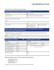 Vision Plan Out-of-Network Claim Form