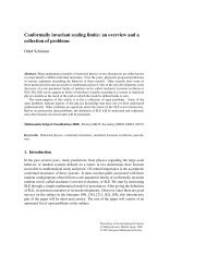 Conformally invariant scaling limits - International Mathematical Union